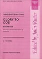 Glory to God SATB choral sheet music cover